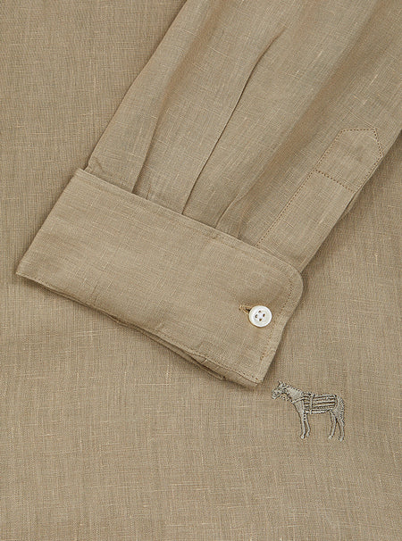 Tan Linen Shirt